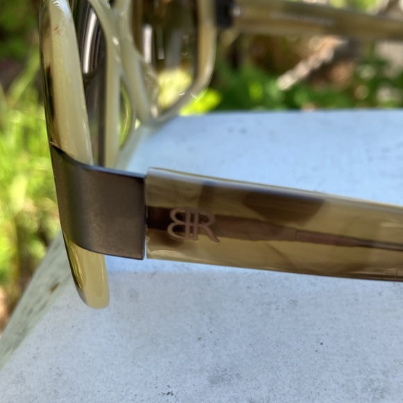 Banana Republic plastic sunglasses brown gradient lenses brown frame - Picture 5 of 10